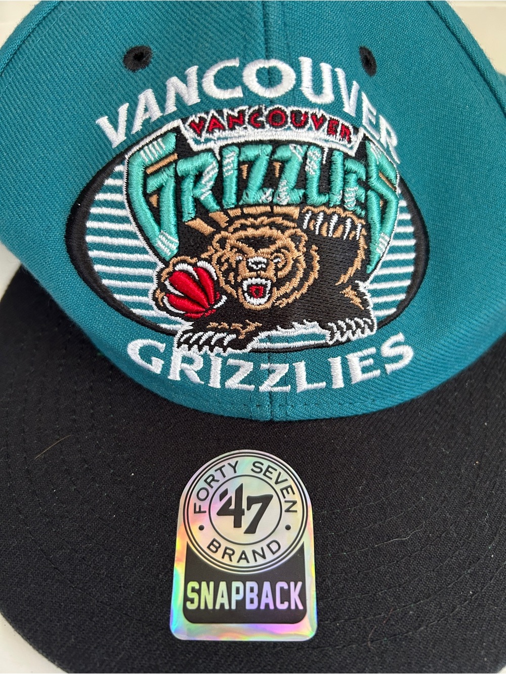 Brand New Vancouver Grizzlies SnapBack Hat 47 Brand O/S - Picture 3 of 7